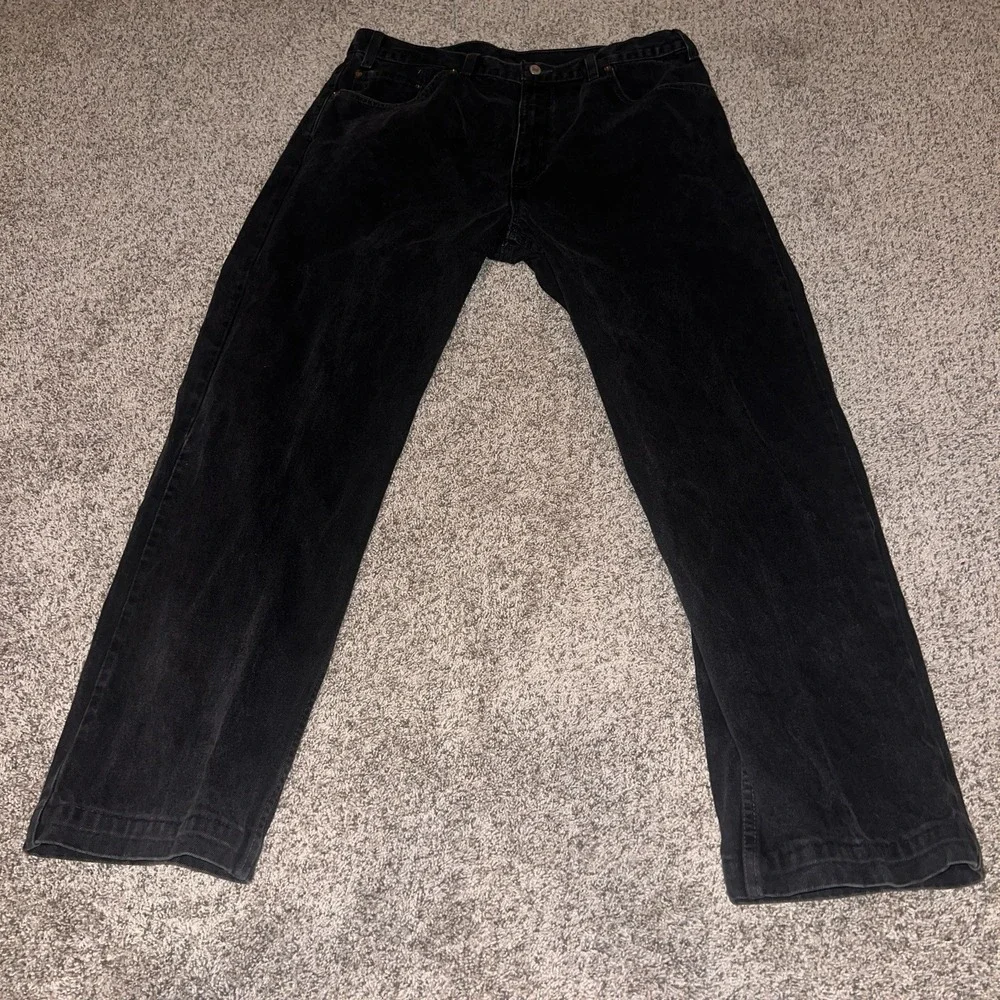 Vtg‎ 90s Levi's 505 Men's W40 Regular Fit Straight Leg Jeans Black Denim Canada